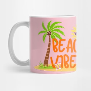 Beach Vibes Summer Holiday T- shirt Mug